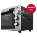 Simfer Midi Fırın 34 lt Inox 4 Fonksiyon Statik Pişirme Termostatlı Isı Kontrol Mekanik Zamanlayıcı - Görsel 4