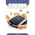 Sinbo Elektrikli Tost Makinesi 1500 W Izgara Fonksiyonlu Teflon Kaplama Siyah Gri Alüminyum - Görsel 4