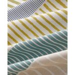 English Home Border Line Kolay Ütülenir Tek Kişilik Nevresim Takımı 160X220 cm Yeşil-Bej - Görsel 5