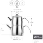 Karaca Belinay İndüksiyon Tabanlı Midi Metal Çaydanlık Takımı - Görsel 2