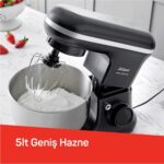 Arzum 1186-0100 Crust Mıx Pro Stand Mıkser Sıyah 1500w - Görsel 2