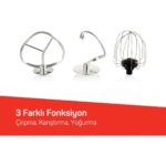 Arzum 1186-0100 Crust Mıx Pro Stand Mıkser Sıyah 1500w - Görsel 5