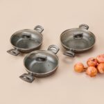 Mehtap Granit Cam Kapaklı 6 Parça Sahan Set