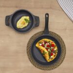 Thermoad 2'li Döküm Tava Sahan Seti 20 x 26 cm. Gri