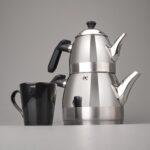 Schafer Luz Orta Boy Çelik Çaydanlık Takımı 3 Parça Siyah - Görsel 4