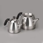 Schafer Luz Orta Boy Çelik Çaydanlık Takımı 3 Parça Siyah - Görsel 2