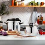 Schafer Cooky Düdüklü Tencere Seti 4+6,5 L-Siyah/Gri