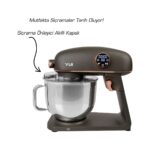 Yui M218 Easy Chef Gri/gold Stand Mikser 1800W Motor Gücü 8l Kapasite Dayanıklı Döküm Metal Gövde - Görsel 3