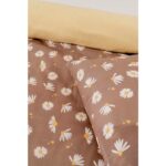 Riva İstanbul Kahve Papatyalı Çift Kişilik Nevresim Takımı Pamuklu - Görsel 3