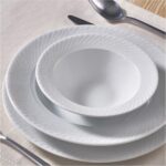 Güral Porselen 18 Parça Beyaz Yemek Takımı, 6 Kişilik – Bulaşık Makinesi ve Mikrodalga Fırın Kullanımına Uygun - Görsel 4