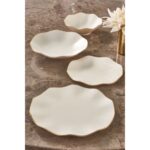 Güral Porselen 24 Parça 6 Kişilik Krem Bone Porselen Yemek Takımı – Pürüzsüz Yüzey, Şık ve Dayanıklı - Görsel 5