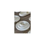 Bianco Perla Seri Saf Beyaz Porselen 12 Kişilik 41 Parça Yemek Takımı - Görsel 5