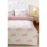 Riva İstanbul Pötikare Kurdele Desenli Çift Kişilik Nevresim Takımı Pamuklu