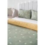 Riva İstanbul Yeşil Papatya Tek Kişilik Nevresim Seti Pamuklu - Görsel 3