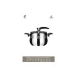 Amboss Amber Klasik Paslanmaz Çelik Düdüklü Tencere - Siyah Kulp - 4lt - Görsel 2