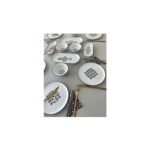 Yiğit Seramik Züccaciye Siyah Isırgan Model 6 Kişilik 14 Parça Kahvaltı Takımı 1 - Görsel 3