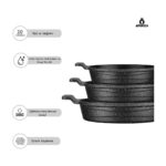 Amboss Daisy 3 Parça Döküm Yanmaz Yapışmaz Omlet (Sahan) Seti - Görsel 2