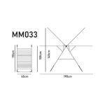 Devecioğlu Harbinger Nova Lux Kırmızı Metal Çamaşır Kurutma Askısı, 20 m Kapasiteli, Elektrostatik Boyalı, Hızlı Kurutma Özellikli - Görsel 5