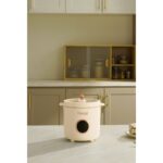 Fressi Retrocook 300W Buharlı Çok Fonksiyonlu Pişirici – Dijital Panel, Seramik Kase ve Cam Kapak, 1,2 L Kapasite