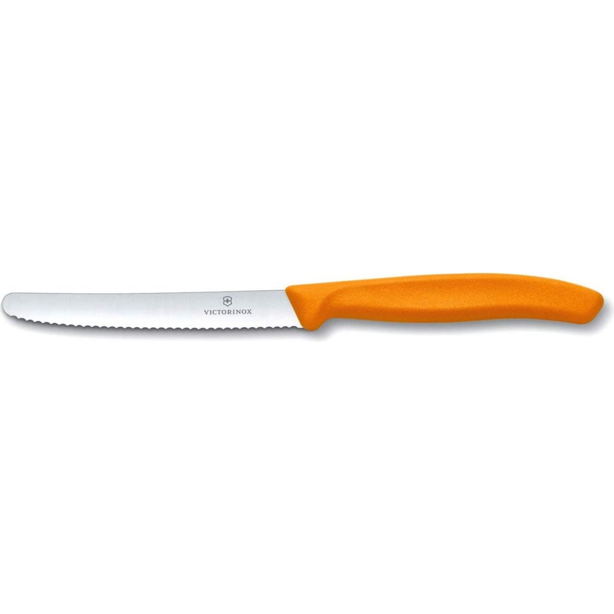 110001185264773.jpg Victorinox Domates Bıçağı 11 Cm Testere Ağızlı Turuncu ( VT 6.783 - Görsel 1