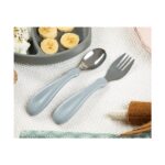 Paslanmaz Çelik Çatal Kaşık Seti - Gri - Görsel 2