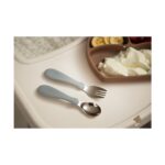 Paslanmaz Çelik Çatal Kaşık Seti - Gri - Görsel 3