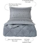 Otelonia Striped Jakarlı Wellsoft Tek Kişilik Uyku Seti Lastikli Çarşaflı 3 Parça - Görsel 3