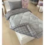 Arma Concept Wellsoft Tek Kişilik Lüx Pamuklu Uyku Seti Desenli Yorgan 155 x 215 cm & Yastık Kılıfı & Lastikli Çarşaf - Görsel 3