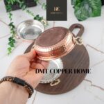 Dmt Copper Home Bakır Kahvaltılık Tabak Tava Model Mini 3'lü Set Kırmızı - Görsel 4