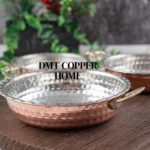 Dmt Copper Home Bakır Kahvaltılık Tabak Tava Model Mini 3'lü Set Kırmızı - Görsel 5