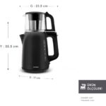Karaca Mega Tea 1501 Cam Çay Makinesi Black 1500 W - Görsel 2