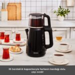 Karaca Mega Tea 1501 Cam Çay Makinesi Black 1500 W - Görsel 3