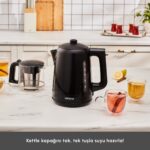 Karaca Mega Tea 1501 Cam Çay Makinesi Black 1500 W - Görsel 5