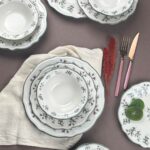 Porser Terra 24 Parça Yemek Takımı - Renkli