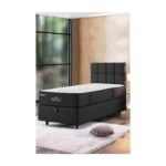 Niron Yatak Nova Yatak 80X180 Tek Kişilik - 25 cm Paket Yaylı Ortopedik, Orta Sert, Antrasit, Pamuklu Kumaş