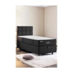 Niron Yatak Nova Yatak 80X180 Tek Kişilik - 25 cm Paket Yaylı Ortopedik, Orta Sert, Antrasit, Pamuklu Kumaş - Görsel 3