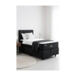 Niron Yatak Nova Yatak 80X180 Tek Kişilik - 25 cm Paket Yaylı Ortopedik, Orta Sert, Antrasit, Pamuklu Kumaş - Görsel 4