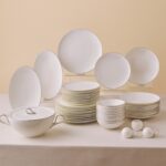 Karaca Fine Pearl Extra Chanak 55 Parça 12 Kişilik Yemek Takımı Platin