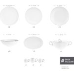 Karaca Fine Pearl Extra Chanak 55 Parça 12 Kişilik Yemek Takımı Platin - Görsel 2