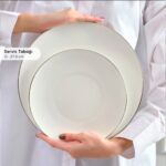 Karaca Fine Pearl Extra Chanak 55 Parça 12 Kişilik Yemek Takımı Platin - Görsel 5