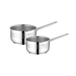 Amboss 2 Parça Paslanmaz Çelik 16-18 cm Mama Seti Kapaksız Sütlük - Görsel 2