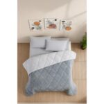 Formeya Çift Kişilik Wellsoft Yorgan Uyku Seti - Lastikli Çarşaflı 2 Yastık Kılıflı Çift Kişilik Uyku Seti