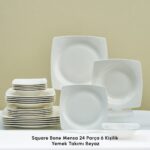 Karaca Mensa 24 Parça 6 Kişilik Yemek Takımı Beyaz - Görsel 3