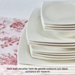 Karaca Mensa 24 Parça 6 Kişilik Yemek Takımı Beyaz - Görsel 4