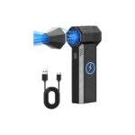 Mobee Işıklı Mini Turbo Jet Fan 130000RPM Kablosuz Toz ve Hava Üfleyici – Pc Klavye, Araba Temizleme Aracı