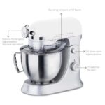 Korkmaz Pro Mix Stand Mikser 1600W 4,7 Lt Paslanmaz Çelik Kase 11 Kademeli Hız ve Sessiz Çalışma - Görsel 3