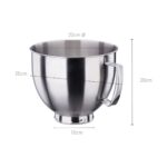 Korkmaz Pro Mix Stand Mikser 1600W 4,7 Lt Paslanmaz Çelik Kase 11 Kademeli Hız ve Sessiz Çalışma - Görsel 5