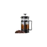 Storemax 350 ml Cam French Press - Isıya Dayanıklı Cam, Paslanmaz Çelik Filtreli, Siyah Renkli Kahve ve Bitki Çayı Demliği - Görsel 3