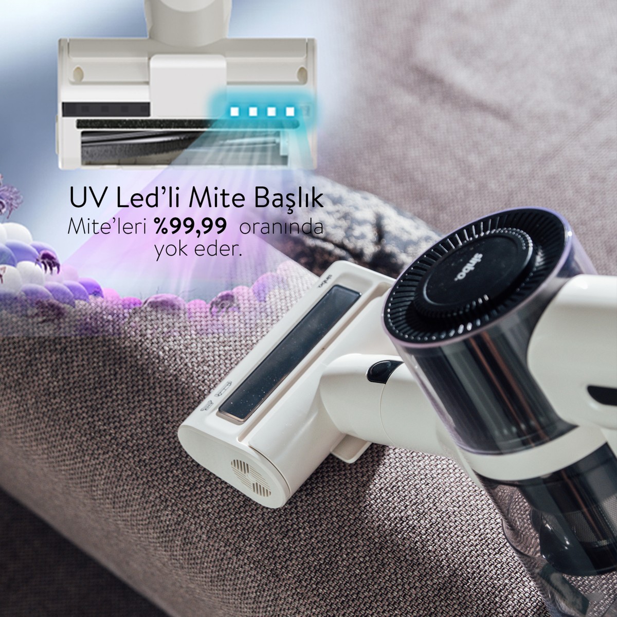 110001194798078.jpg Sinbo Bldc Motorlu Dikey Kablosuz Şarjlı LED Aydınlatmalı SÜPÜRGE 250 Watt SVC-8620 - Görsel 1