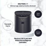 Neutron Smart Air Fryer Akıllı Fritöz - Siyah - 5.5 Litre - Görsel 2